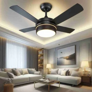 Low Profile Ceiling Fans with Lights & Remote